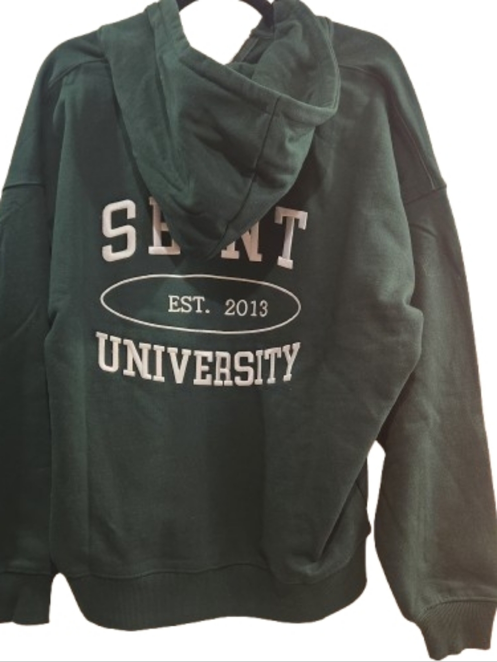 Hunter Green SEINT full Zip Sweatshirt Jacket Size XS NWT